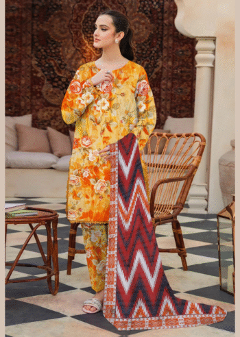 3 Piece - Printed Lawn Suit