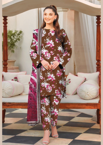 3 Piece - Printed Lawn Suit