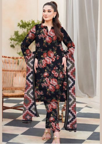 3 Piece - Printed Lawn Suit
