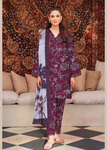 3 Piece - Printed Lawn Suit