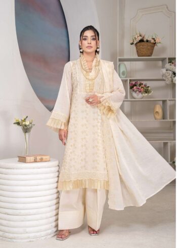 3 Piece - Embroidered Lawn Suit